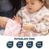 Picture of Tiny Twinkle Mess Proof Baby Bib|Waterproof Smock Bib for Eating,Machine Washable Full Sleeve with Pocket(Flutter, Small 6-24 Months)