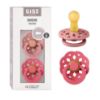Picture of BIBS Pacifiers - Boheme Collection | BPA-Free Round Nipple | Nautral Rubber Latex | Made in Denmark | Set of 2 Vanilla/Peach Color Premium Soothers | Size 0-6 Months