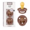 Picture of BIBS Pacifiers Colour Collection | Natural Rubber Baby Pacifier | Set of 2 BPA-Free Soothers | Made in Denmark | 18+ Months (Pack of 2) | Woodchuck