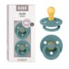 Picture of BIBS Pacifiers Colour Collection | Natural Rubber Baby Pacifier | Set of 2 BPA-Free Soothers | Made in Denmark | 0+ Months (Pack of 2) | Island Sea