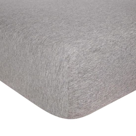 Picture of Burt's Bees Baby Essential Organic Cotton Fitted Crib Sheet, Breathable for Boy Girl Standard Crib & Toddler Mattresses