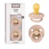 Picture of BIBS Pacifiers Colour Collection | Natural Rubber Baby Pacifier | Set of 2 BPA-Free Soothers | Made in Denmark | 18+ Months (Pack of 2) | Blush