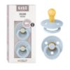 Picture of Bibs Pacifiers | Natural Rubber Baby Pacifier | Set of 2 BPA-Free Soothers | Made in Denmark | Baby Blue | Size 0-6 Months