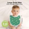Picture of 8-Pack Organic Baby Bibs for Boys, Girls - Soft Cotton Drooling and Teething Bibs for Baby Girl & Boy, Extra Absorbent, Easy to Clean & Put On for Toddler, Newborn, Infant 0-24 Months (Builders)