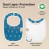 Picture of 8-Pack Organic Baby Bibs for Boys, Girls - Soft Cotton Drooling and Teething Bibs for Baby Girl & Boy, Extra Absorbent, Easy to Clean & Put On for Toddler, Newborn, Infant 0-24 Months (Builders)