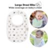 Picture of 8-Pack Organic Baby Bibs for Boys, Girls - Soft Cotton Drooling and Teething Bibs for Baby Girl & Boy, Extra Absorbent, Easy To Clean & Put On for Toddler, Newborn, Infant 0-24 Months (Nordic)
