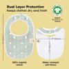 Picture of 8-Pack Organic Baby Bibs for Boys, Girls - Soft Cotton Drooling and Teething Bibs for Baby Girl & Boy, Extra Absorbent, Easy To Clean & Put On for Toddler, Newborn, Infant 0-24 Months (Nordic)
