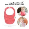 Picture of 8-Pack Organic Baby Bibs for Boys, Girls - Soft Cotton Drooling and Teething Bibs for Baby Girl & Boy, Extra Absorbent, Easy to Clean & Put On for Toddler, Newborn, Infant 0-24 Months (Blush)
