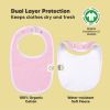 Picture of 8-Pack Organic Baby Bibs for Boys, Girls - Soft Cotton Drooling and Teething Bibs for Baby Girl & Boy, Extra Absorbent, Easy to Clean & Put On for Toddler, Newborn, Infant 0-24 Months (Blush)