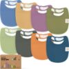Picture of 8-Pack Organic Baby Bibs for Boys, Girls - Soft Cotton Drooling and Teething Bibs for Baby Girl & Boy, Extra Absorbent, Easy to Clean & Put On for Toddler, Newborn, Infant 0-24 Months (Cruise)