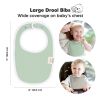 Picture of 8-Pack Organic Baby Bibs for Boys, Girls - Soft Cotton Drooling and Teething Bibs for Baby Girl & Boy, Extra Absorbent, Easy to Clean & Put On for Toddler, Newborn, Infant 0-24 Months (Spring)