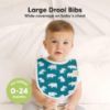Picture of 8-Pack Organic Baby Bibs for Boys, Girls - Soft Cotton Drooling and Teething Bibs for Baby Girl & Boy, Extra Absorbent, Easy To Clean & Put On for Toddler, Newborn, Infant 0-24 Months (Wildscape)