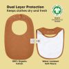 Picture of 8-Pack Organic Baby Bibs for Boys, Girls - Soft Cotton Drooling and Teething Bibs for Baby Girl & Boy, Extra Absorbent, Easy to Clean & Put On for Toddler, Newborn, Infant 0-24 Months (Terracotta)