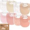 Picture of 8-Pack Organic Baby Bibs for Boys, Girls - Soft Cotton Drooling and Teething Bibs for Baby Girl & Boy, Extra Absorbent, Easy to Clean & Put On for Toddler, Newborn, Infant 0-24 Months (Butterflies)