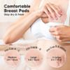 Picture of Organic Nursing Pads - 14 Washable Viscose Derived from Bamboo Breastfeeding Pads, Wash Bag, Reusable Breast Pads for Breastfeeding, Nipple Pads for Breastfeeding Essentials(Pink Sand, L 4.8")