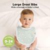 Picture of 8-Pack Organic Baby Bibs for Boys, Girls - Soft Cotton Drooling and Teething Bibs for Baby Girl & Boy, Extra Absorbent, Easy To Clean & Put On for Toddler, Newborn, Infant 0-24 Months (Wilderness)