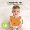 Picture of 8-Pack Organic Baby Bibs for Boys, Girls - Soft Cotton Drooling and Teething Bibs for Baby Girl & Boy, Extra Absorbent, Easy to Clean & Put On for Toddler, Newborn, Infant 0-24 Months (Countryside)