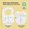 Picture of 8-Pack Organic Baby Bibs for Boys, Girls - Soft Cotton Drooling and Teething Bibs for Baby Girl & Boy, Extra Absorbent, Easy To Clean & Put On for Toddler, Newborn, Infant 0-24 Months(Grayscale)