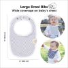 Picture of 8-Pack Organic Baby Bibs for Boys, Girls - Soft Cotton Drooling and Teething Bibs for Baby Girl & Boy, Extra Absorbent, Easy to Clean & Put On for Toddler, Newborn, Infant 0-24 Months (Azure)