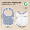 Picture of 8-Pack Organic Baby Bibs for Boys, Girls - Soft Cotton Drooling and Teething Bibs for Baby Girl & Boy, Extra Absorbent, Easy To Clean & Put On for Toddler, Newborn, Infant 0-24 Months (Pets & Paws)