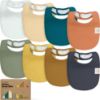 Picture of 8-Pack Organic Baby Bibs for Boys, Girls - Soft Cotton Drooling and Teething Bibs for Baby Girl & Boy, Extra Absorbent, Easy to Clean & Put On for Toddler, Newborn, Infant 0-24 Months (Eclipse)