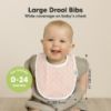 Picture of 8-Pack Organic Baby Bibs for Boys, Girls - Soft Cotton Drooling and Teething Bibs for Baby Girl & Boy, Extra Absorbent, Easy to Clean & Put On for Toddler, Newborn, Infant 0-24 Months (Prism)