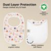 Picture of 8-Pack Organic Baby Bibs for Boys, Girls - Soft Cotton Drooling and Teething Bibs for Baby Girl & Boy, Extra Absorbent, Easy to Clean & Put On for Toddler, Newborn, Infant 0-24 Months (Prism)