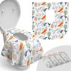Picture of Toilet Seat Covers Disposable - 20 Pack - Waterproof, Ideal for Kids and Adults - Extra Large, Individually Wrapped for Travel, Toddlers Potty Training in Public Restrooms (Easter Bunny, 20)