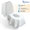 Picture of Toilet Seat Covers Disposable - 20 Pack - Waterproof, Ideal for Kids and Adults - Extra Large, Individually Wrapped for Travel, Toddlers Potty Training in Public Restrooms (Waves, 20)