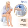Picture of Toilet Seat Covers Disposable - 20 Pack - Waterproof, Ideal for Kids and Adults - Extra Large, Individually Wrapped for Travel, Toddlers Potty Training in Public Restrooms (Waves, 20)
