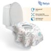 Picture of Toilet Seat Covers Disposable - 20 Pack - Waterproof, Ideal for Kids and Adults - Extra Large, Individually Wrapped for Travel, Toddlers Potty Training in Public Restrooms (Dinosaurs, 20)