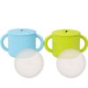 Picture of WeeSprout Snack Containers, Food Grade Silicone Cups, Spill-Proof Tops For Toddlers and Babies, Premium Hard Plastic Travel Lids, Dishwasher Safe, Set of 2 Snack Catchers