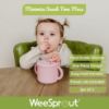 Picture of WeeSprout Snack Containers, Food Grade Silicone Cups, Spill-Proof Tops For Toddlers and Babies, Premium Hard Plastic Travel Lids, Dishwasher Safe, Set of 2 Snack Catchers