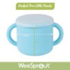 Picture of WeeSprout Snack Containers, Food Grade Silicone Cups, Spill-Proof Tops For Toddlers and Babies, Premium Hard Plastic Travel Lids, Dishwasher Safe, Set of 2 Snack Catchers
