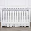 Picture of TILLYOU 3-Piece Padded Baby Crib Rail Cover Protector Set from Chewing, Safe Teething Guard Wrap for Standard Cribs, 100% Silky Soft Microfiber Polyester, Fits Side and Front Rails, Pale Gray