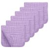 Picture of Looxii Muslin Burp Cloths 100% Cotton Muslin Cloths Large 20''x10'' Extra Soft and Absorbent 6 Pack Baby Burping Cloth for Boys and Girls (Purple)