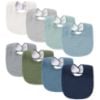 Picture of Konssy Muslin Baby Bibs 8 Pack Baby Bandana Drool Bibs Cotton for Unisex Boys and Girls, Soft Absorbent Set for Teething and Drooling