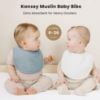 Picture of Konssy Muslin Baby Bibs 8 Pack Baby Bandana Drool Bibs Cotton for Unisex Boys and Girls, Soft Absorbent Set for Teething and Drooling