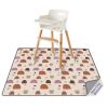 Picture of Blissful Diary Baby Splat Mat for Under High Chair, 50.4 x 50.4 Inch Wipeable Splash Mat, Waterproof and Washable, Anti-Slip Floor Protector, Boho Rainbow