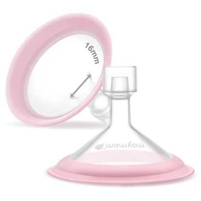 Picture of 16mm Maymom MyFit Shields, Pano Series; Compatible with Medela Breast Pump- PersonalFit, Freestyle, Harmony, Maxi, Freestyle Flex Connector; Connect to Maymom Widemouth/Narrow Connector, 2pcs