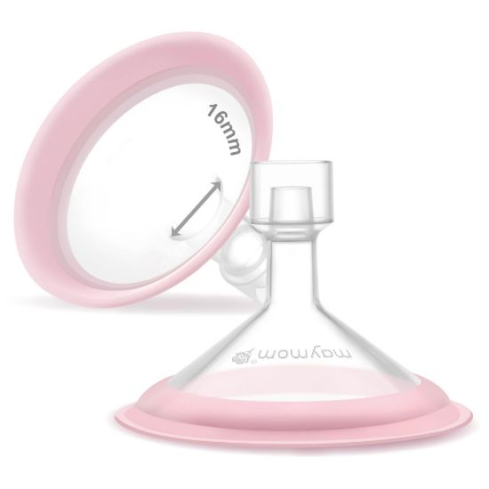 Picture of 16mm Maymom MyFit Shields, Pano Series; Compatible with Medela Breast Pump- PersonalFit, Freestyle, Harmony, Maxi, Freestyle Flex Connector; Connect to Maymom Widemouth/Narrow Connector, 2pcs