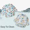 Picture of ElecMotive 5 Pack Long Sleeve Bib,Baby Toddler Waterproof Sleeved Bib for 6-30 Months Reusable with Catch-all Pocket