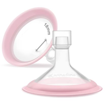 Picture of 18mm Maymom MyFit Shields, Pano Series; Compatible with Medela Breast Pump- PersonalFit, Freestyle, Harmony, Maxi, Freestyle Flex Connector; Connect to Maymom Widemouth/Narrow Connector, 2pcs