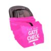 Picture of J.L. Childress Gate Check Bag for Car Seats - Travel Bag for Airplane - Includes AIRTAG Holder - Fits All Baby Car Seats, Infant Carriers & Child Booster Seats, Neon Pink
