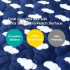Picture of Pack and Play Mattress Protector Sheets Fitted Waterproof Pack and Play Mattress Pad Cover, Compatible with Graco Pack n Play & Dream On Me & Pamo Babe, Playpen/Playard Sheet, Navy Cloud, 39" x 27"