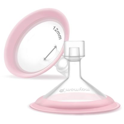 Picture of 12mm Maymom MyFit Shields, Pano Series; Compatible with Medela Breast Pump Parts- PersonalFit, Freestyle, Harmony, Maxi, Freestyle Flex Connector; Connect to Maymom Widemouth/Narrow Connector, 2pcs