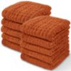Picture of Baby Washcloths, Muslin Cotton Baby Towels, Large 10”x10” Wash Cloths Soft on Sensitive Skin, Absorbent for Boys & Girls, Newborn Baby & Toddlers Bibs & Burp Cloths Essentials Set (Garnet, Pack of 10)