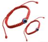 Picture of Bracelet for Baby - Evil Eye Amulet Adjustable Bracelet for Baby (Red bracelet blue eye baby (mam and Dad))