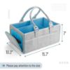 Picture of Mr. Pen- Baby Diaper Caddy Organizer, Blue Inside, Diaper Organizer, Car Diaper Caddy, Baby Caddy Organizer, Portable Diaper Caddy, Diaper Organizer for Changing Table, Baby Organizer for Nursery