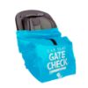 Picture of J.L. Childress Gate Check Bag for Car Seats - Travel Bag for Airplane - Includes AIRTAG Holder - Fits All Baby Car Seats, Infant Carriers & Child Booster Seats, Neon Blue